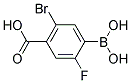 5-Bromo-4-carboxy-2-fluorobenzeneboronic acid Struktur