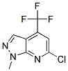 6-Chloro-1-methyl-4-(trifluoromethyl)-1H-pyrazolo[3,4-b]pyridine Struktur