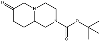 tert-butyl 7-oxo-hexahydro-1H-pyrido[1,2-a]pyrazine-2(6H)-carboxylate Struktur