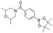 (4-(4,4,5,5-tetramethyl-1,3,2-dioxaborolan-2-yl)phenyl)(2,6-dimethylmorpholino)methanone Struktur