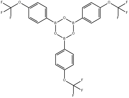 4-Trifluoromethoxyphenyl boronic acid anhydride Struktur