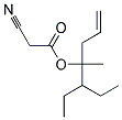 Ethylallyl-1-methylbutyl cyanoacetate Struktur