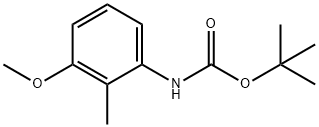 (3-METHOXY-2-METHYL-PHENYL)-CARBAMIC ACID TERT-BUTYL ESTER Struktur