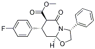 (3R,6R,7S,8AS)-7-(4-FLUORO-PHENYL)-5-OXO-3-PHENYL-HEXAHYDRO-OXAZOLO[3,2-A]PYRIDINE-6-CARBOXYLIC ACID METHYL ESTER Struktur