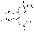 (5-METHYLSULFAMOYLMETHYL-1H-INDOL-3-YL)-ACETIC ACID Struktur