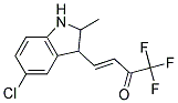 (E)-4-(5-CHLORO-2-METHYL-2,3-DIHYDRO-1H-INDOL-3-YL)-1,1,1-TRIFLUORO-BUT-3-EN-2-ONE Struktur