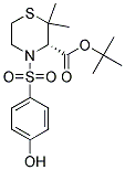 (S)-4-(4-HYDROXY-BENZENESULFONYL)-2,2-DIMETHYL-THIOMORPHOLINE-3-CARBOXYLIC ACID TERT-BUTYL ESTER Struktur