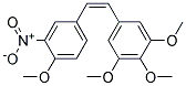 (Z)-1-METHOXY-2-NITRO-4-[2-(3,4,5-TRIMETHOXYPHENYL)VINYL]BENZENE Struktur