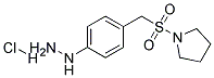 [4-(PYRROLIDINE-1-SULFONYLMETHYL)-PHENYL]-HYDRAZINE, HYDROCHLORIDE Struktur