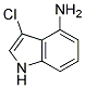 3-CHLORO-4-AMINOINDOLE Struktur