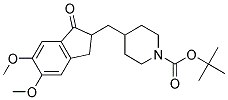 4-(5,6-DIMETHOXY-1-OXO-INDAN-2-YLMETHYL)-PIPERIDINE-1-CARBOXYLIC ACIDTERT-BUTYL ESTER Struktur