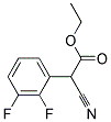 CYANO-(2,3-DIFLUORO-PHENYL)-ACETIC ACID ETHYL ESTER Struktur