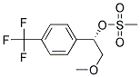 METHANESULFONIC ACID (S)-2-METHOXY-1-(4-TRIFLUOROMETHYL-PHENYL)-ETHYL ESTER Struktur