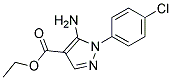 ETHYL 5-AMINO-1-(4-CHLOROPHENYL)-PYRAZOLE-4-CARBOXYLATE Struktur