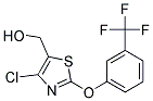 4-CHLORO-2-[3-(TRIFLUOROMETHYL)PHENOXY]-5-THIAZOLEMETHANOL Struktur