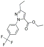 3-ETHYL-1-[4-(TRIFLUOROMETHYL)PHENYL]-1H-PYRAZOLE-5-CARBOXYLIC ACID ETHYL ESTER Struktur