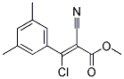 3-CHLORO-2-CYANO-3-(3,5-DIMETHYLPHENYL)-2-PROPENOIC ACIDETHYL ESTER Struktur