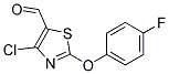 4-CHLORO-2-(4-FLUOROPHENOXY)-5-THIAZOLECARBOXALDEHYDE Struktur