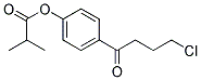 4-(4-chloro-1-oxybutyl)phenyl-alpha,alpha-dimethyl acetate Struktur