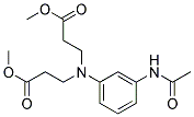 3-Acetamino-N,N-Di(Methoxycarbonyl-Ethyl)Aniline Struktur