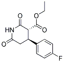 Trans-3-Ethoxycarbonyl-4-(4-Fluorophenyl)Piperidine-2,6-Dione Struktur