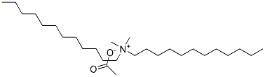 Didodecyl dimethyl ammonium acetate Struktur