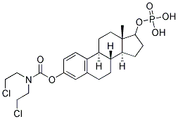 Estra 1,3,5 (10)-Triene 3,17-Diol-3 [Bis(2-Chloroethyl)Carbamate]-17-Phosphate Struktur