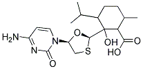 (2r-Cis)-4-Amino-1-[2(2-Carboxymentholyl)-1,3-Oxathiolan-5-Yl]-2-(1h)-Pyrimidinone Struktur