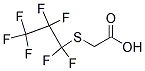 (Heptafluoropropylthio)acetic acid Struktur