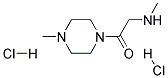 N-methyl-N-[2-(4-methylpiperazin-1-yl)-2-oxoethyl]amine2HCl Struktur