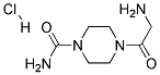 4-(aminoacetyl)piperazine-1-carboxamideHCl Struktur