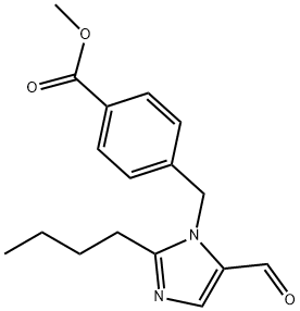 METHYL 4-[(2-BUTYL-5-FORMYL-1H-IMIDAZOL-1-YL)METHYL]BENZOATE Structure