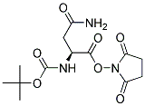 N-BOC-L-ASPARAGINE N-HYDROXYSUCCINIMIDE ESTER Struktur