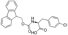 NALPHA-9-FLUORENYLMETHOXYCARBONYL-3-(4-CHLOROPHENYL)-L-ALANINE Struktur