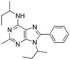 N,9-DI-SEC-BUTYL-2-METHYL-8-PHENYL-9H-PURIN-6-AMINE Struktur