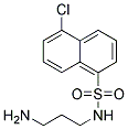 N-(3-AMINOPROPYL)-5-CHLORO-1-NAPHTHALENESULFONAMIDE Struktur