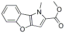 METHYL 1-METHYL-BENZO[4,5]FURO[3,2-B]PYRROLE-2-CARBOXYLATE Struktur