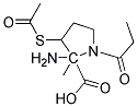 D-3-ACETYLTHIO-2-METHYL PROPIONYL-L-PROLINE (D-AMINE) Struktur