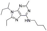 9-SEC-BUTYL-N-BUTYL-8-ETHYL-2-METHYL-9H-PURIN-6-AMINE Struktur