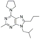 9-ISOBUTYL-2-METHYL-8-PROPYL-6-(PYRROLIDIN-1-YL)-9H-PURINE Struktur