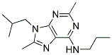 9-ISOBUTYL-2,8-DIMETHYL-N-PROPYL-9H-PURIN-6-AMINE Struktur