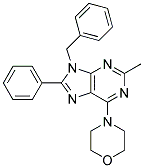 9-BENZYL-2-METHYL-6-MORPHOLINO-8-PHENYL-9H-PURINE Struktur