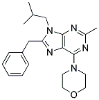 8-BENZYL-9-ISOBUTYL-2-METHYL-6-MORPHOLINO-9H-PURINE Struktur