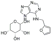 6-FURFURYLAMINOPURIN RIBOSID Struktur