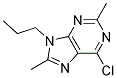 6-CHLORO-2,8-DIMETHYL-9-PROPYL-9H-PURINE Struktur