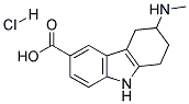 6,7,8,9-TETRAHYDRO-6-(METHYLAMINO)-5H-CARBAZOLE-3-CARBOXYLIC ACID HYDROCHLORIDE Struktur