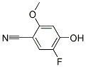 5-FLUORO-4-HYDROXY-2-METHOXYBENZONITRILE Struktur