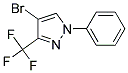 1-苯基-3-三氟甲基-4-溴-1H-吡唑 結(jié)構(gòu)式