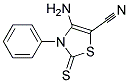 4-AMINO-2,3-DIHYDRO-3-PHENYL-2-THIOXOTHIAZOLE-5-CARBONITRILE Struktur