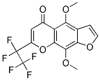 4,9-DIMETHOXY-7-PENTAFLUOROETHYL-5H-FURO-[3,2-G]-CHROMEN-5-ONE Struktur